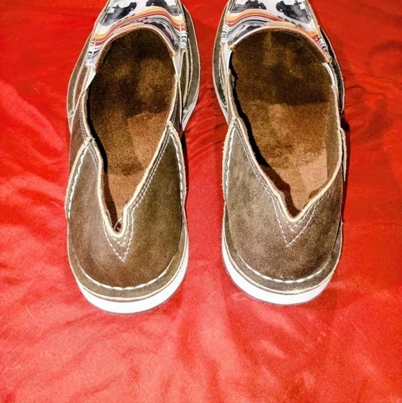 Ariat Brown Suede-Buffalo Slip-On - Picture 5 of 5